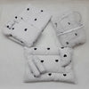 8 PIECES  BABY BEDDING WHITE BLACK HEARTS