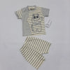Imported Baby suit for summer - panda yellow grey