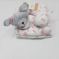 Emporio blanket with neck pillow - grey bear