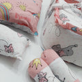 5 pieces Baby carrier pink - elephant unicorn