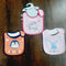 Imported Pack of 3 bibs pink unicorn