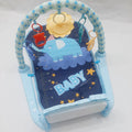 Baby play gym mat with piano music elephant blue