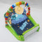 Baby play gym mat with piano music elephant green
