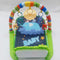 Baby play gym mat with piano music elephant green