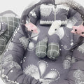 6 pieces snuggle grey butterfly