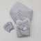 Bow hearts Ribbon carry nest grey flower lining