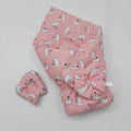 Bow hearts Ribbon carry nest pink cat