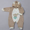 Baby Romper for winter- Bear heart