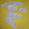 3 Pieces Baby Suits For Summer cat heart's