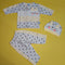 3 Pieces Baby Suits For Summer cat heart's