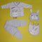 4 Pieces Baby Suits For Summer princess rabbit