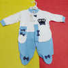 Turkish Baby Romper Sky Blue crown