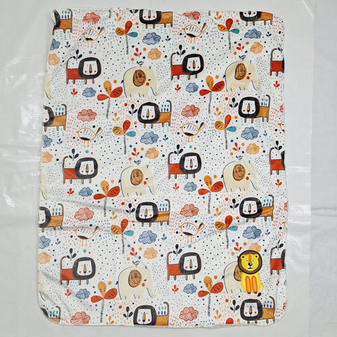 For Baby - Fur Blanket - White - Lion Kingdom