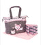 baby bag with bed deer - pink