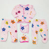 5 pieces Baby Suit for winter - pink multi stars