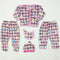 5 pieces Baby Suit for winter - pink check crown hearts