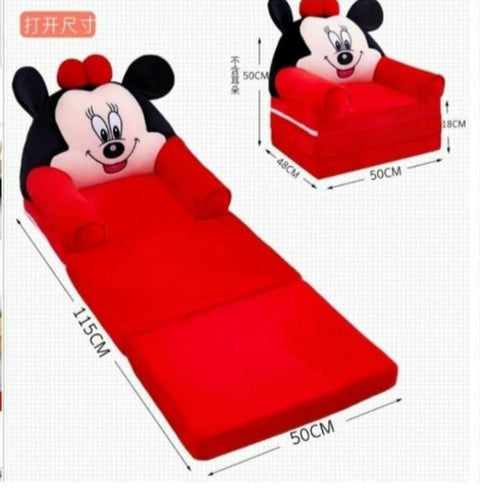 Baby Sofa combed red mickey