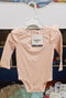 Imported baby body suit simple pink