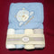 Baby bath towel with 4 face towels