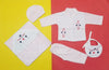 Five pieces baby suit polka