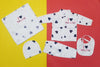 Five pieces baby suit hearts