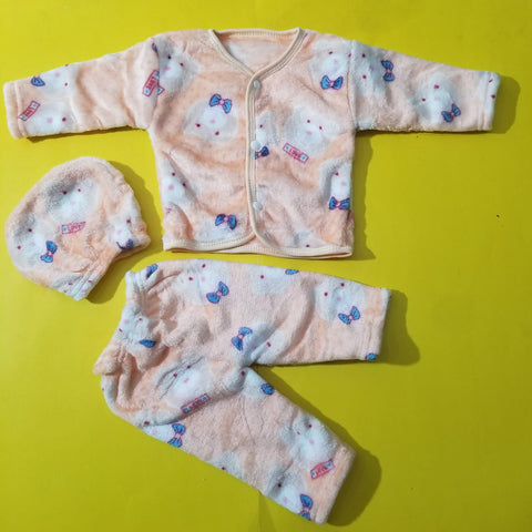 3 Pieces Baby Suits For Winter Bear