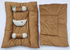 5 PIECES BABY BEDDING SET VELVET  BROWN