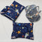 8 PIECES  BABY BEDDING BLUE PLANETS