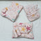 8 PIECES  BABY BEDDING PINK MULTI STARS