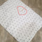 7 PIECES BABY BEDDING WHITE GREY STARS stained Mark on comforter