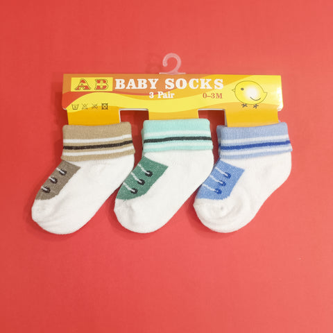 pack of 3 socks shoes articles