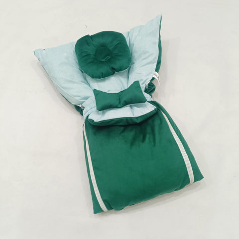 VELVET CARRY NEST WITH PILLOW BOW