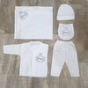 5 pieces Baby Suit for winter - white prince