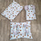 7 Pieces Baby Bedding Set Velvet Blue Bear