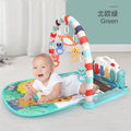 Baby play gym mat with piano music animals