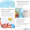 Baby play gym mat with piano music animals