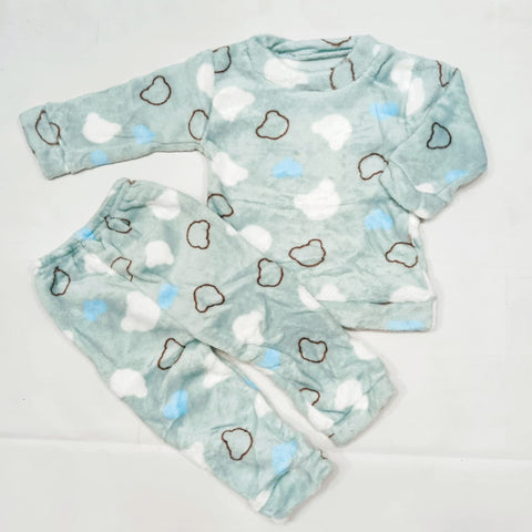 BABY SUITS FOR WINTERS LIGHT GREEN MICKEY