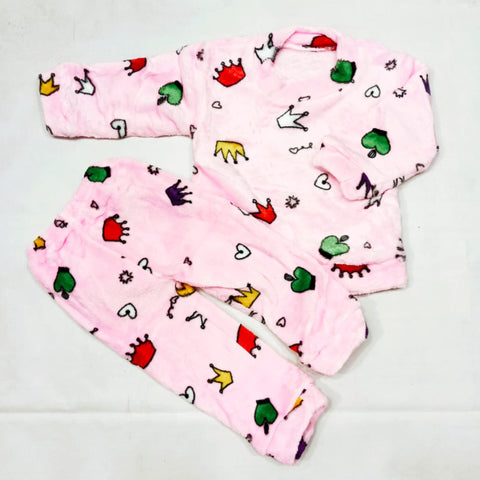 BABY SUITS FOR WINTERS PINK CROWN