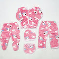 5 pieces Baby Suit for winter - shoking pink cow