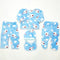 5 pieces Baby Suit for winter - blue cow