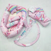 8 pieces snuggle Bed pink unicorn