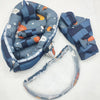 8 pieces snuggle Bed grey bear
