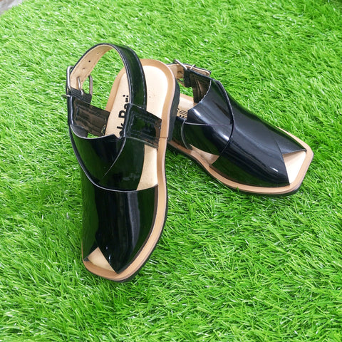 Peshawari Chappal - Black - 05