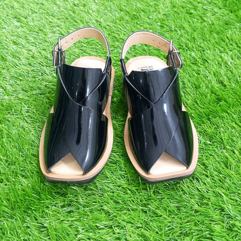 Peshawari Chappal - Black - 05