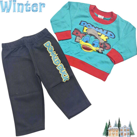 Nijntje - Suit Set - Green - Donald Duck - 25