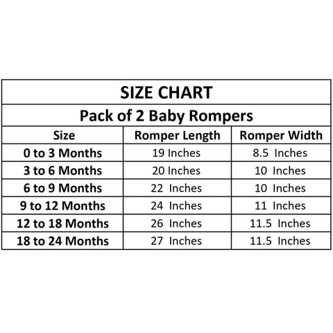 Pack Of 3 Full Body Romper Brown