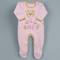 Baby Romper for winter - pink bear