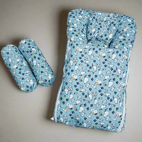 Carry Nest With Pillows Grey puppy