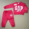 Warm Baby Track Suit Black Gap Red