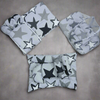 8 Pieces Baby Bedding set Grey stars